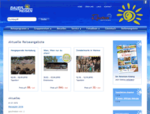 Tablet Screenshot of bauer-reisen.net
